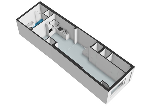 Floorplan - Herenstraat 27, 2313 AD Leiden